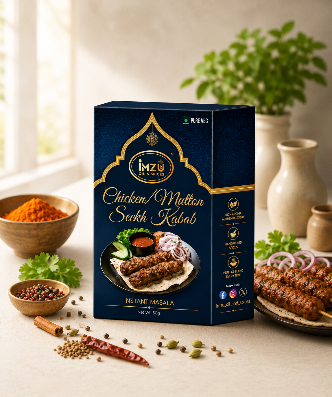 Chicken/Mutton Seek Kabab